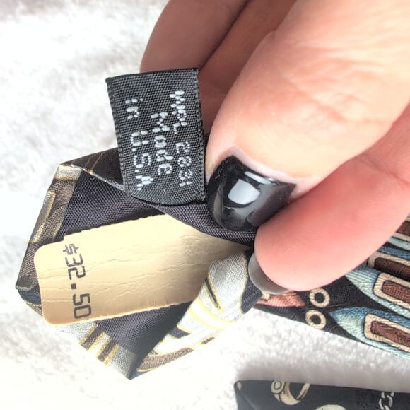 Vintage Lot (5) 100% Silk Ties (Italian Silk NWT-Zylos-Surrey-ProntoUomo) - Picture 6 of 6